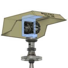 Sunshade Bracket to suit Rosemount 5408 Radar Level Transmitter - Flange Mount