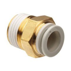 SMC Straight Push-in Tube Fitting - 10mm tube 1/2in BSPT Male Straight
