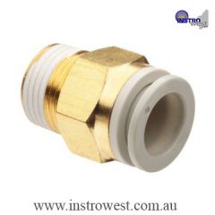 SMC Straight Push-in Tube Fitting - 12mm tube 1/2in BSPT Male Straight