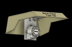 Sunshade direct mount bracket for to suit Rosemount 644H remote-mounted transmitter