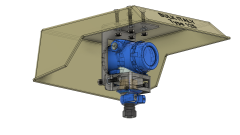 Sunshade Bracket to suit Rosemount 2051T Pressure Transmitter - Flange mount