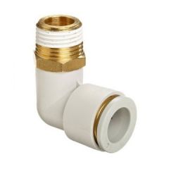 SMC Elbow Push-in Tube Fitting 6mm Tube - 1/8in BSPT Elbow