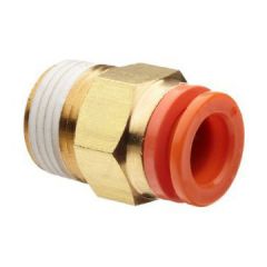 SMC Straight Push-in Tube Fitting - 3/8in tube 1/2in BSPT Male Straight
