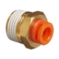 SMC Straight Push-in Tube Fitting - 1/2in tube 3/8in BSPT Male Straight