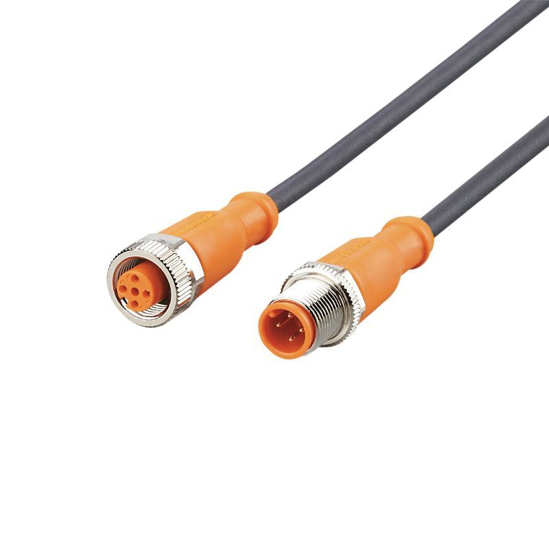 Padre fage hombro Mostrarte IFM EVC013 - Connection cable M12 Plug A x M12 Socket A 2m